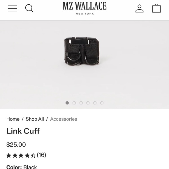💰SOLD 💰NEW MZ Wallace Medium Metro Link Pouch & Link Cuff Bundle - Picture 2 of 3